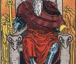 Month of March, the Tarot Card Drawn is The Emperor