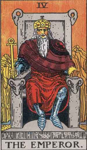 Month of March, the Tarot Card Drawn is The Emperor